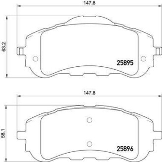 Klocki ham. P308 13- - BREMBO P61120