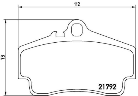 Комплект тормозных колодок, дисковый тормоз - BREMBO P 65 008