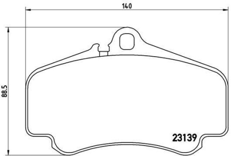 Комплект тормозных колодок, дисковый тормоз - (99635194912, 99635194911) BREMBO P 65 011