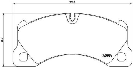 Комплект тормозных колодок, дисковый тормоз - BREMBO P 65 017