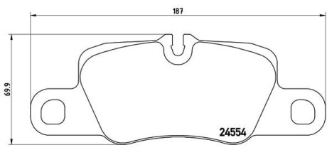 Комплект тормозных колодок, дисковый тормоз - BREMBO P 65 020