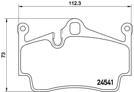 Klocki ham. PORSCHE BOXTER 04- CAYMAN 12- ty? - (98635293910, 98735293900, 98735293901) BREMBO P65028