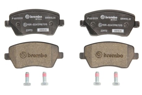 Колодки дискового гальма - BREMBO P68033X