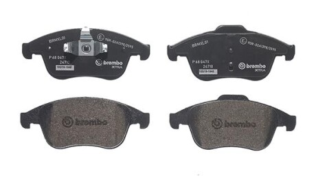 Комплект тормозных колодок, дисковый тормоз - BREMBO P68047X