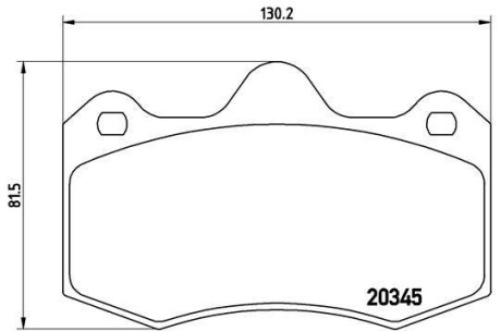 Комплект гальмівних колодок - BREMBO P68051