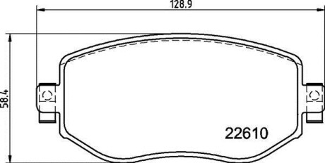 Комплект тормозных колодок - BREMBO P68068