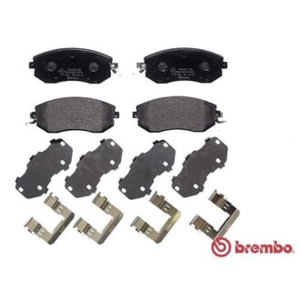 Гальмівні колодки пер. Subaru Impreza 02-/Forester 02- (akebono) - BREMBO P78021