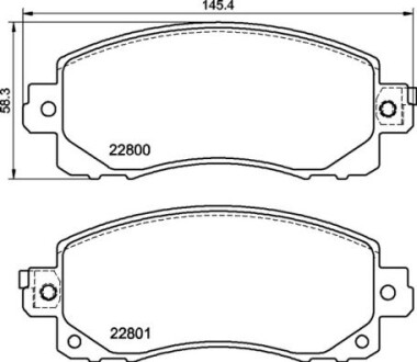 Колодки дискового тормоза - BREMBO P 78 028