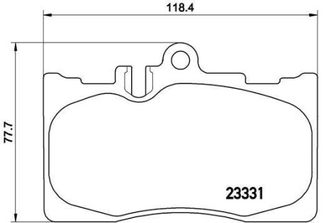 Комплект тормозных колодок, дисковый тормоз - BREMBO P 83 058