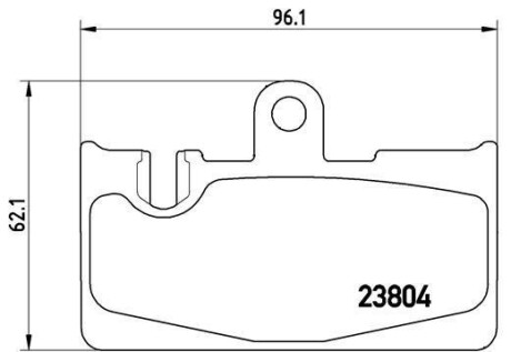 Комплект тормозных колодок, дисковый тормоз - BREMBO P 83 059