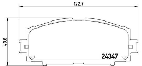 Комплект тормозных колодок, дисковый тормоз - BREMBO P 83 086