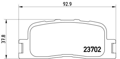 Комплект тормозных колодок, дисковый тормоз - (a213501090) BREMBO P 83 088