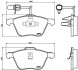 Комплект тормозных колодок, дисковый тормоз - (1133446, YM2J2K021BA, 1205696) BREMBO P 85 061 (фото 1)