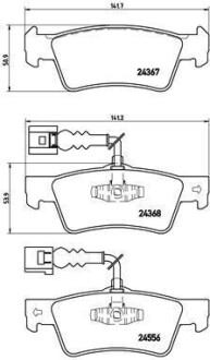 Комплект тормозных колодок, дисковый тормоз - BREMBO P 85 068