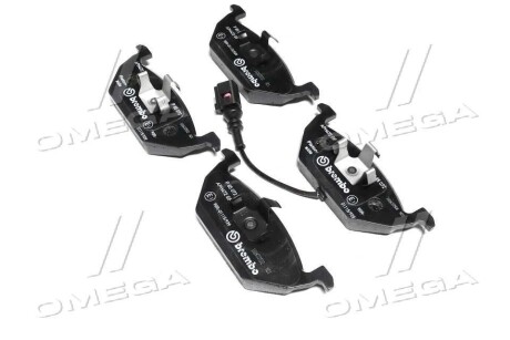 Гальмівні колодки пер. Caddy III/Golf V/Octavia/A3 03- (з датчиком) - BREMBO P 85 072