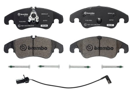 Колодки дискового гальма - (8K0615301A, 4GD615301, 8K0098301G) BREMBO P85098X