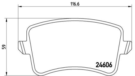 Гальмівні колодки зад. A4 07-/Q5 12- (ATE) - BREMBO P 85 099