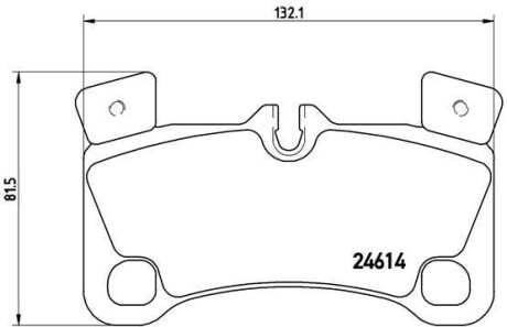 Комплект тормозных колодок, дисковый тормоз - BREMBO P 85 103