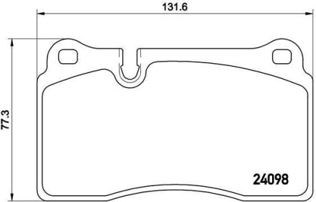 Комплект тормозных колодок, дисковый тормоз - BREMBO P 85 116