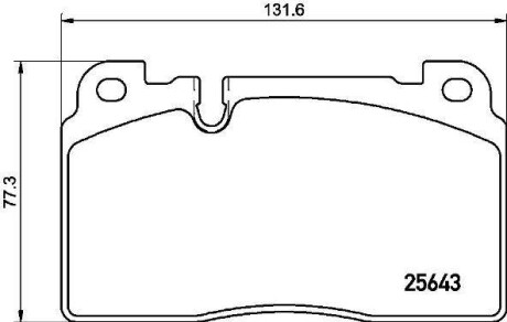 Колодки тормозные - (8R0698151D, 8R0698151G, 8R0698151J) BREMBO P 85 133 (фото 1)