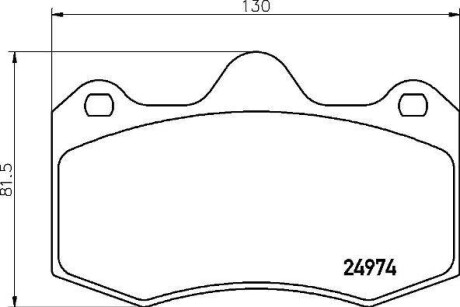 Klocki ham. IBIZA V - (6LL698151, 6020013035) BREMBO P85134