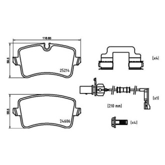 Фото 2 - Тормозные колодки BREMBO P 85 150