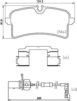 Комплект тормозных колодок - BREMBO P 85 151