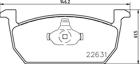 Колодки дискового гальма - (2Q0698151B, 2Q0698151E) BREMBO P85167