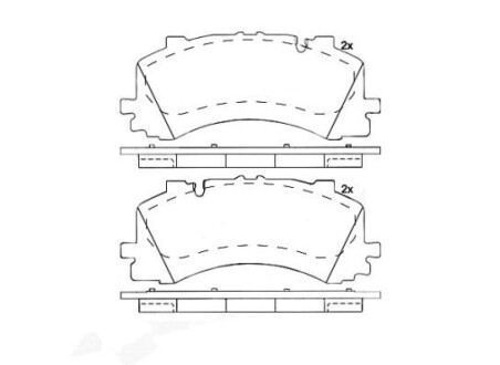 Колодки дискового тормоза - (4M0698151AH, 4M0698151AL, 4M0698151BB) BREMBO P 85 170