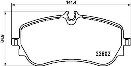 Гальмівні колодки зад. VW Crafter 16-/Amarok 11-/Man TGE 16- - (2H6698451A, 2N0698451, 2H6698451) BREMBO P 85 172