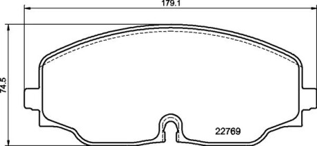 Деталь - (3QF698151C, 3QF698151F, 3QF698151A) BREMBO P85176