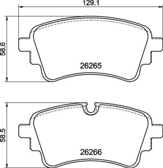 Колодки дискового тормоза - ((8W0698451AH, 8W0698451AF, 8W0698451AE, 4N0698451F, 4N0698451D)) BREMBO P 85 185