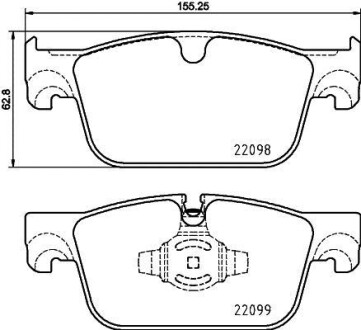 Комплект тормозных колодок - BREMBO P 86 028