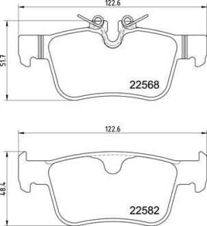 Klocki hamulcowe tyl - BREMBO P 86 030