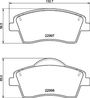 Klocki hamulcowe przod - BREMBO P 86 033