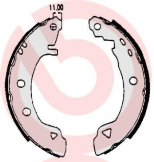 Комплект тормозных колодок - (60750207, 60750466, 60750472) BREMBO S 23 508