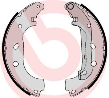 Комплект тормозных колодок - (1365486, 1511233, 2T142200AA) BREMBO S 24 539