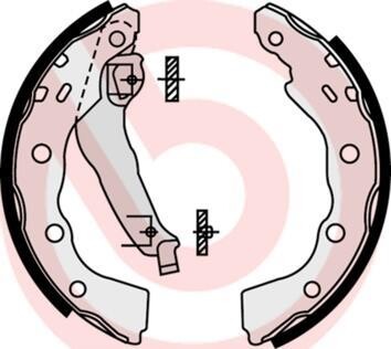 Комплект тормозных колодок - (mr249797, mr249796, mr307762) BREMBO S 54 515