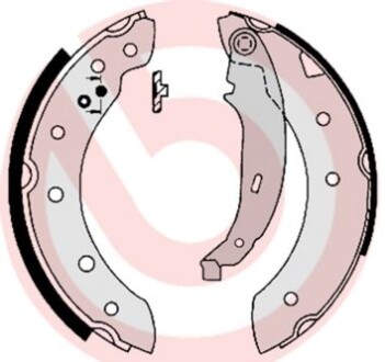 Комплект тормозных колодок - (440A07208R, 6001547627, 7701205722) BREMBO S 61 520