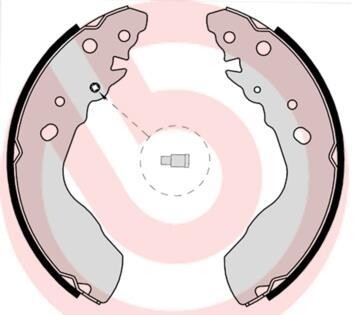 Комплект тормозных колодок - (5320077811, 5320077E11, 1A072638ZA) BREMBO S 79 522