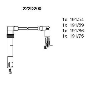 Комплект проводів високої напруги - BREMI 222D200