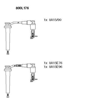 Комплект проводов зажигания - (4138501, 4138502, 4335003) BREMI 800L176