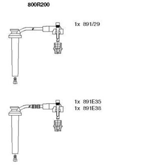 Комплект проводів високої напруги - BREMI 800R200