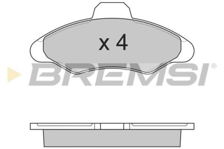 Гальмівні колодки пер. Ford Escort/Fiesta 90-02 - BREMSI BP2462