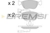 Гальмівні колодки перед. FIAT BRAVO/STILO/PUNTO 1.8-2.4 96-14 (ATE) - (71752995, 77362193, 77362202) BREMSI BP2673 (фото 1)