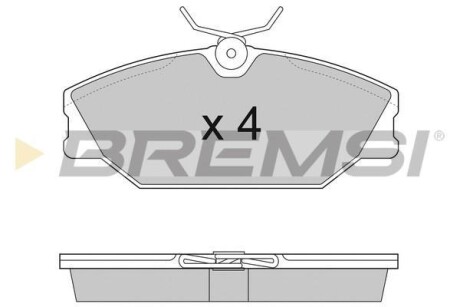 Гальмівні колодки пер. Laguna I/Megane I 95-03 (TRW) - BREMSI BP2874