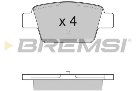 Комплект тормозных колодок - BREMSI BP2947