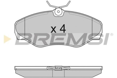 Комплект тормозных колодок - (6025371662) BREMSI BP3012