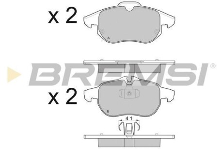 Гальмівні колодки пер. Vectra C 02- - BREMSI BP3014