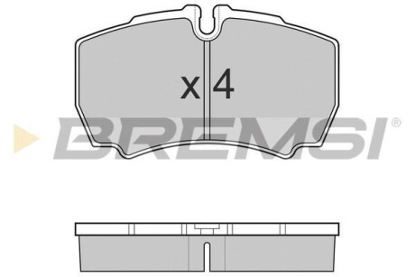 Гальмівні колодки зад. Daily 99- (без спарки) - BREMSI BP3025